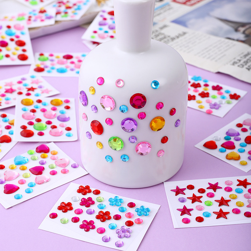 Phone Cases Diy - Stiker Berlian Akrilik Warna-warni Laris Manis,