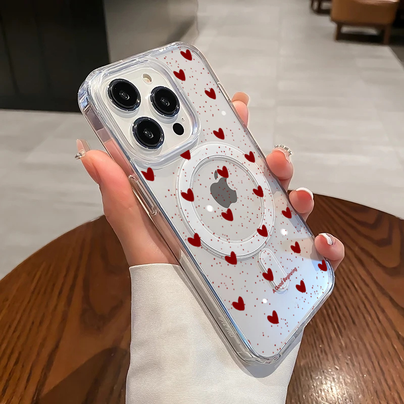 Phone Cases Store - Casing Silikon Transparan Seksi Bentuk Hati