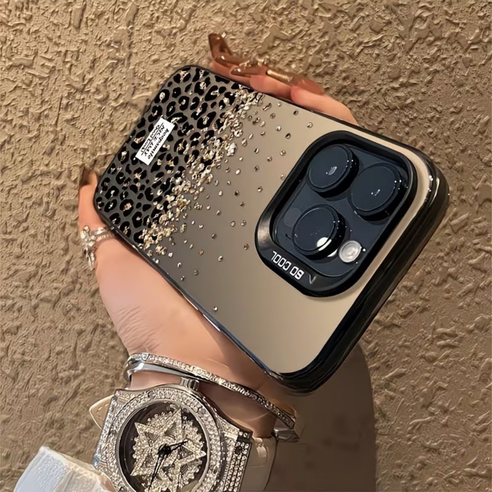 Phone Cases Leopard Print - Casing Ponsel Leopard Speckled Gold Matte