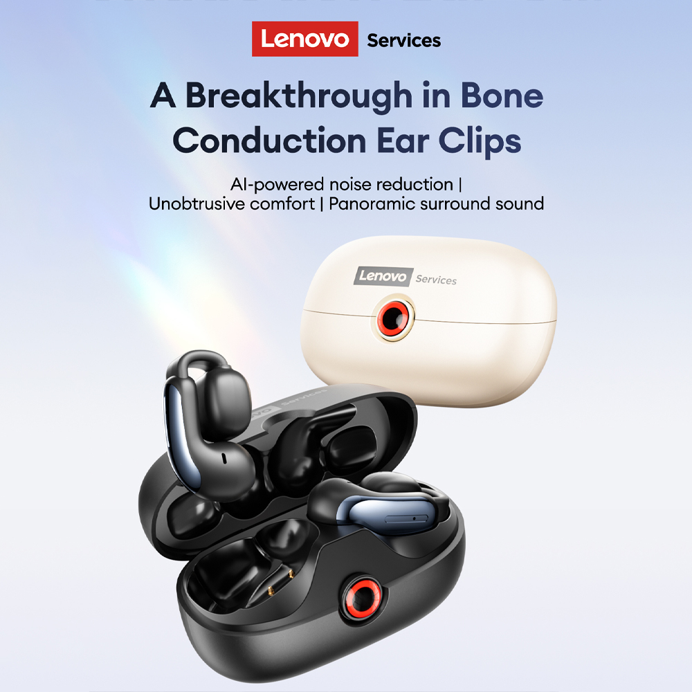 Phone Cases Video - Lenovo LES-108 Earphone TWS Konduksi Tulang