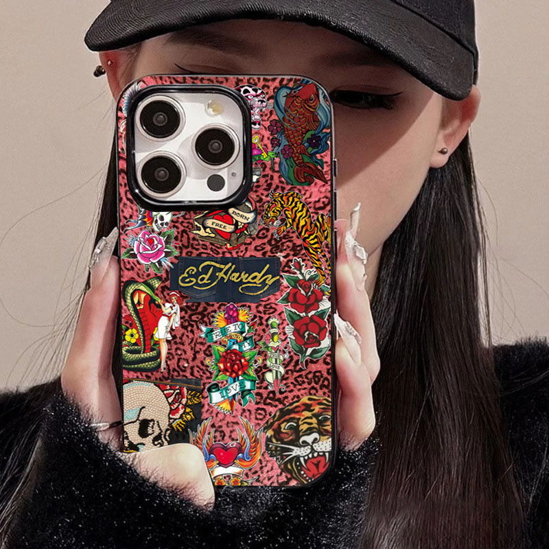 Phone Cases Leopard Print - Casing Ponsel Pola Harimau Ular Tengkorak