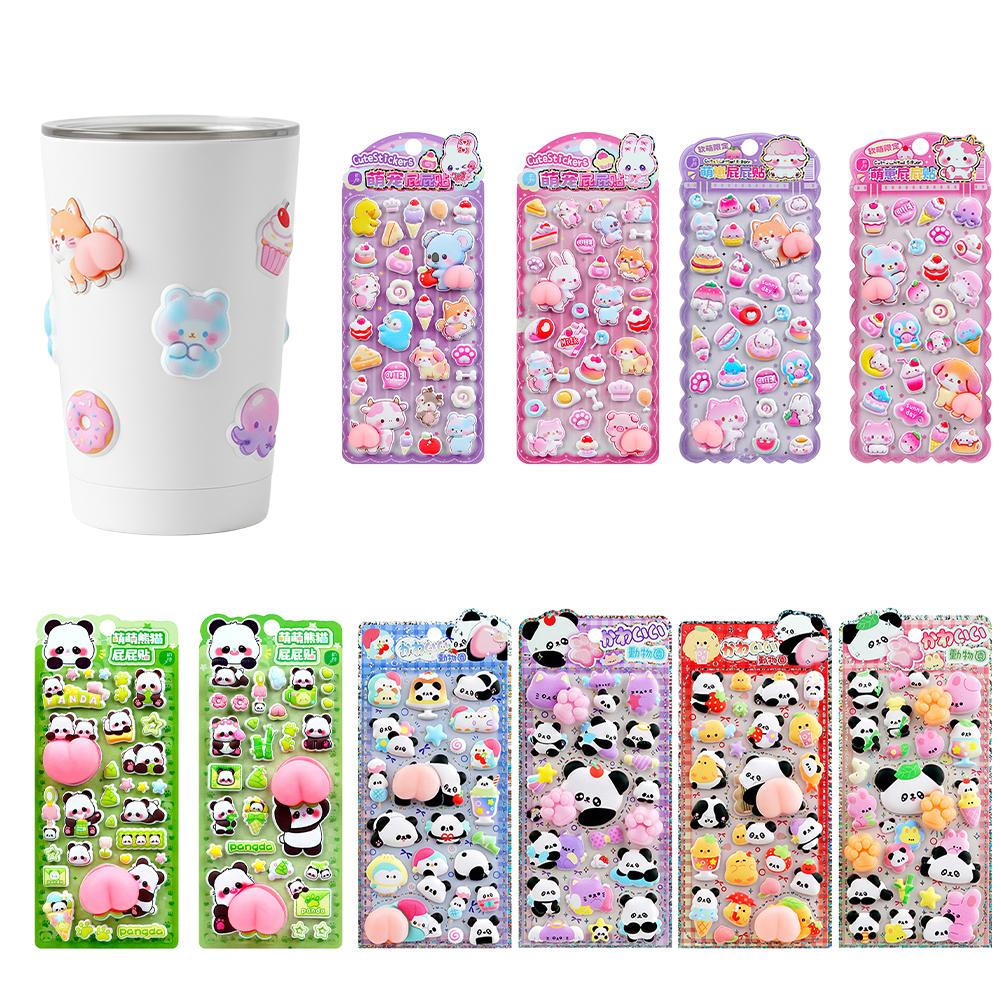 Phone Cases Rubber - Stiker Karet Penghilang Stres Kartun Panda