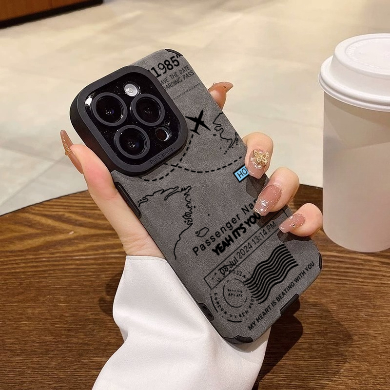 Phone Cases Aviation - Casing Ponsel Kulit Domba Mewah Anti