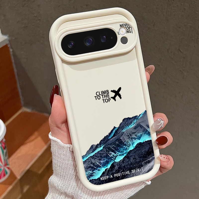 Phone Cases Google Pixel 10 Pro - Casing Ponsel Pola Gunung Salju Pesawat