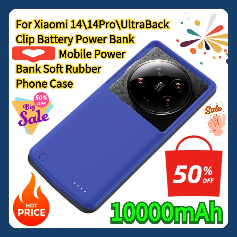 Phone Cases Rubber - Power Bank Baterai Clip Belakang untuk