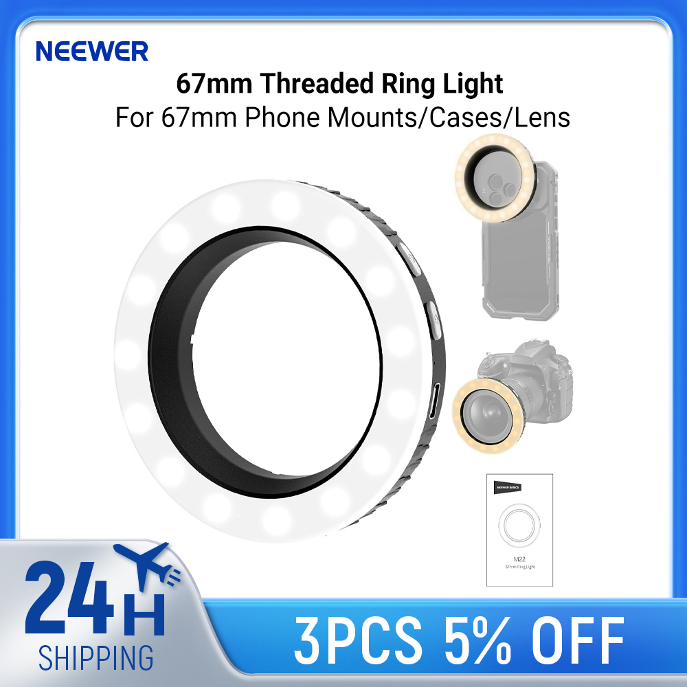 Phone Cases Video - Ring Light NEEWER Basics 67mm Berulir
