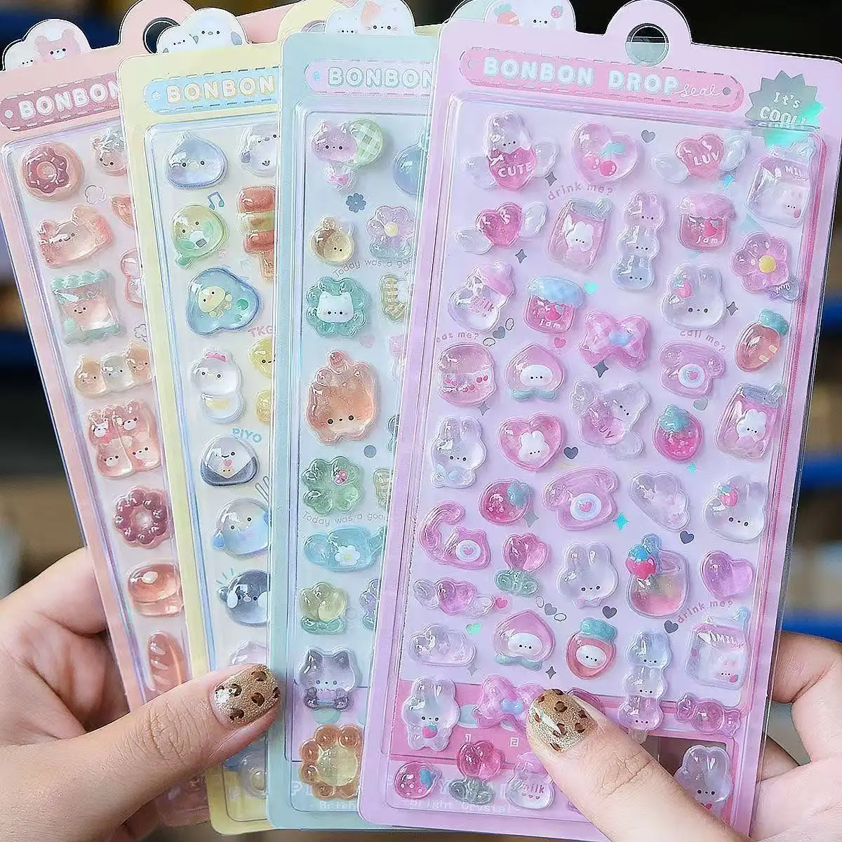 Phone Cases Diy - =-=2027Stiker Resin Jelly 3D Kawaii Lucu