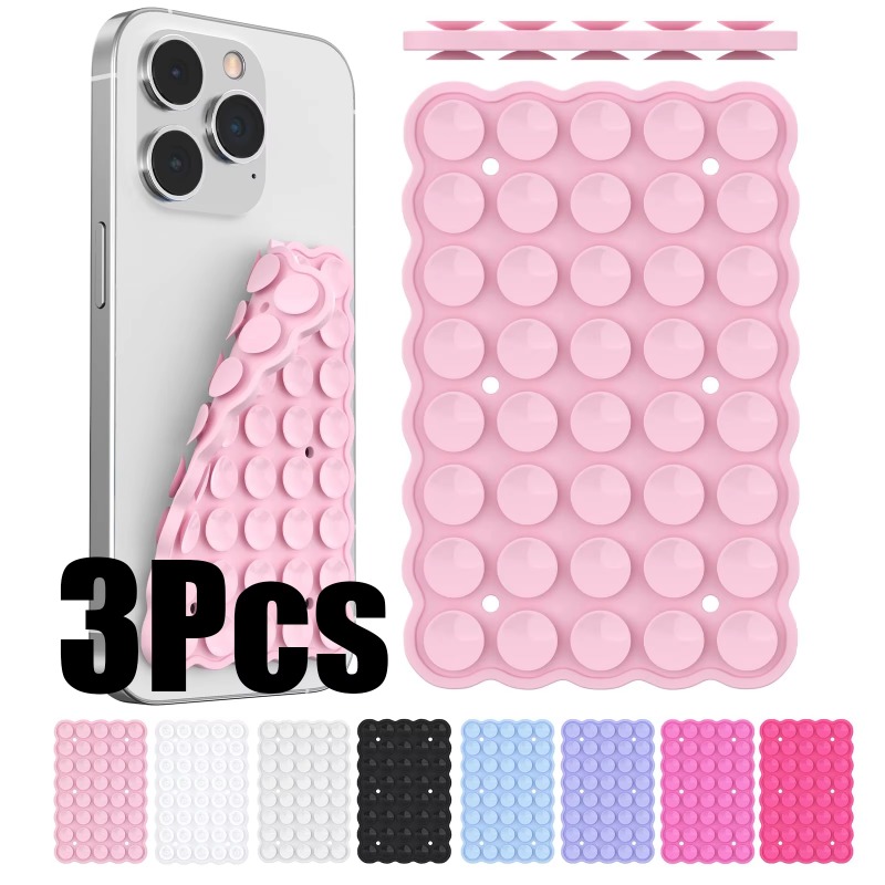 Phone Cases Video - 3PCS Dudukan Ponsel Silikon dengan Suction