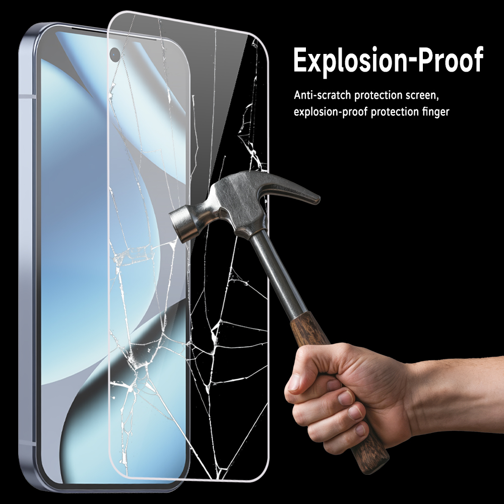 Transparent Thin Case - 2 Buah Pelindung Layar Kaca Tempered