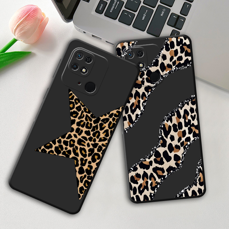 Phone Cases Leopard Print - Casing Seni Bintang Motif Macan Tutul