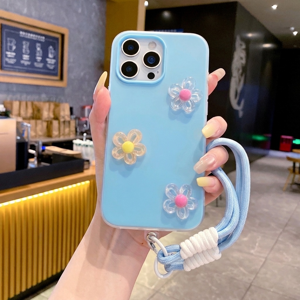 Phone Cases Diy - Casing HP Biru 2 in 1