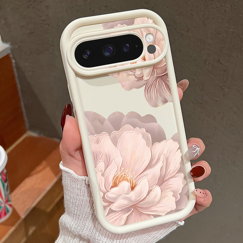 Phone Cases Google Pixel 10 Pro - Casing Ponsel TPU Lembut Bermotif Bunga