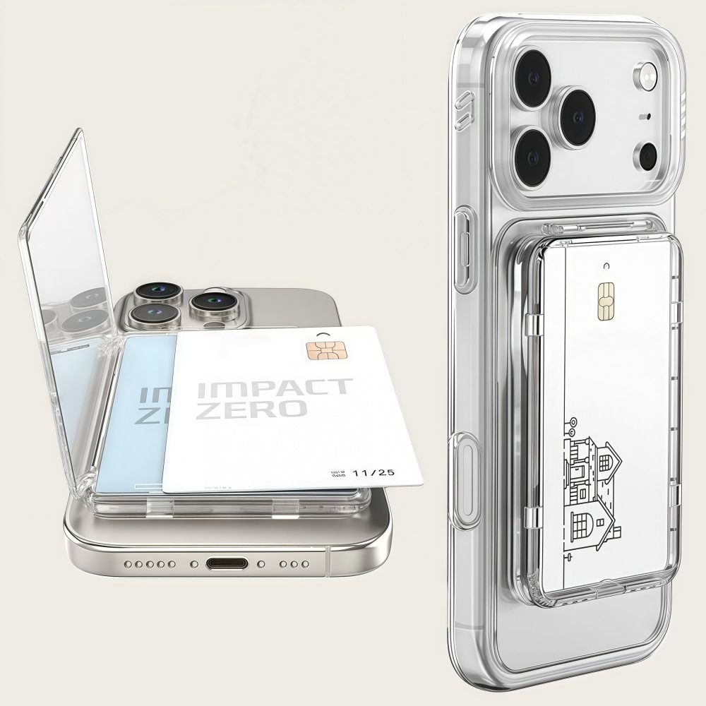 Transparent Thin Case - Tempat Kartu Magnetik Transparan Baru dengan