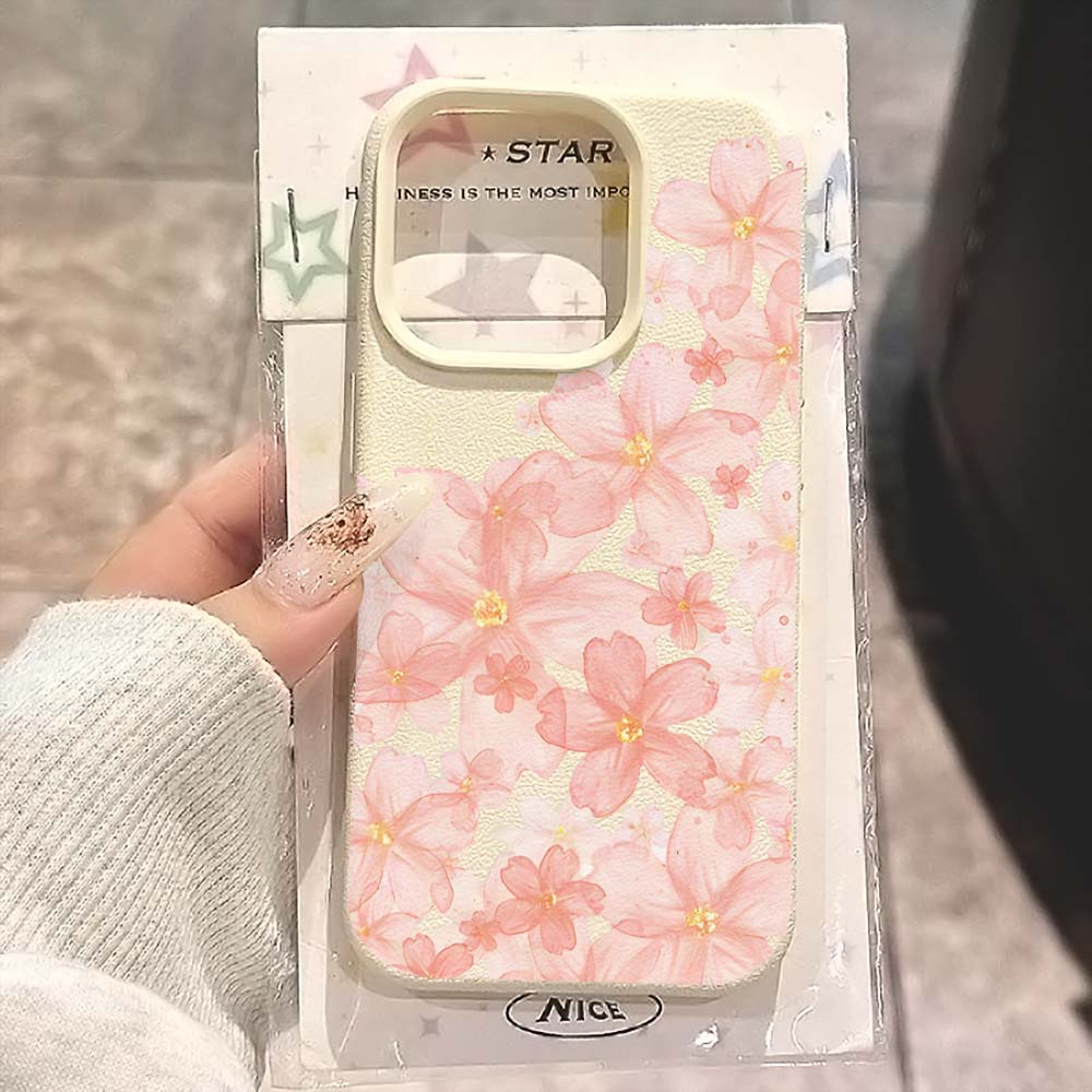 Phone Cases Pink - Casing Ponsel Matte Motif Bunga Sakura