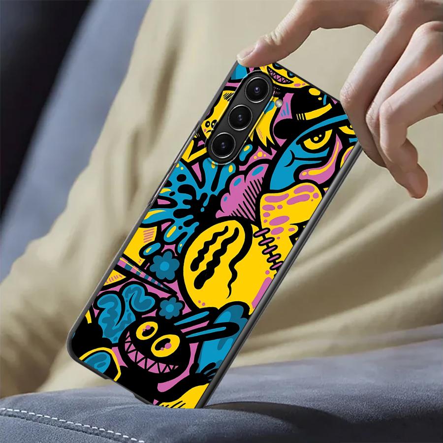 Phone Cases Z Fold 4 - Casing Desain Grafiti Kartun untuk Samsung