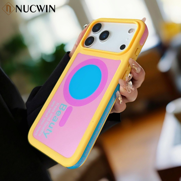 Phone Cases Vogue - Casing Magnetik Anti-Shock Warna Dopamin Kreatif