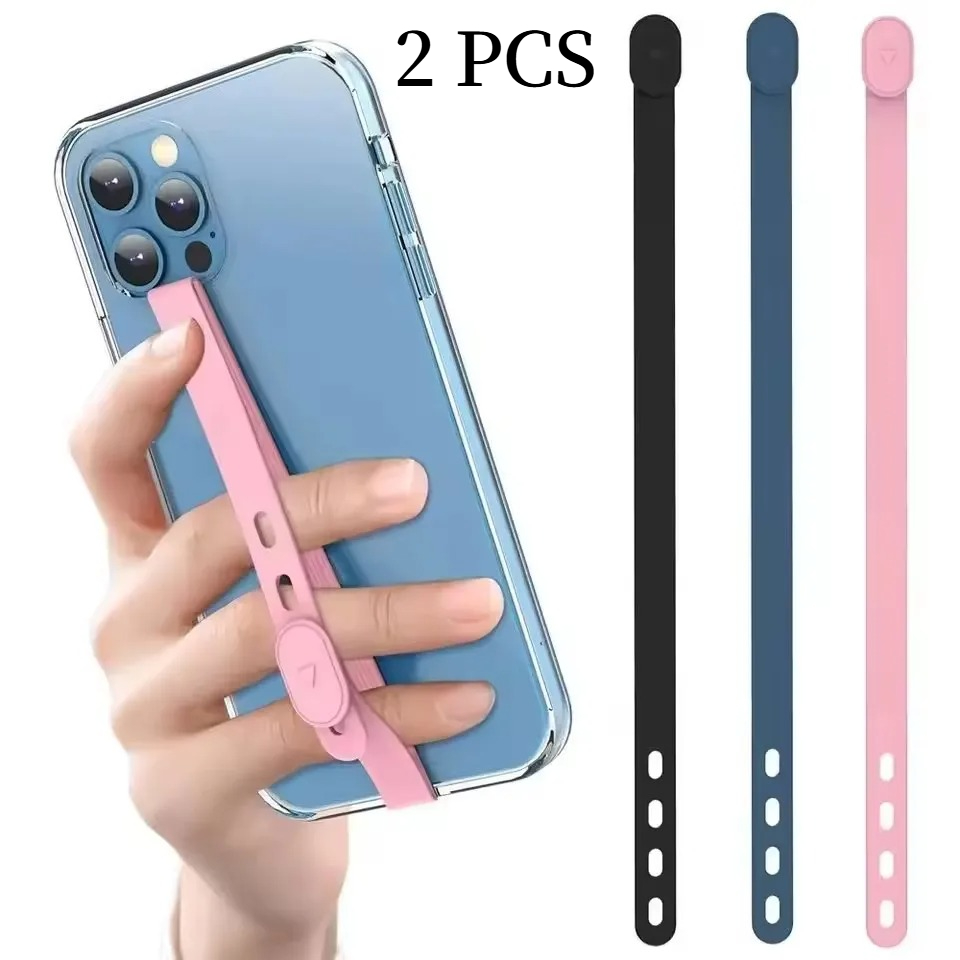 Phone Cases Rubber - 2 Buah Tali Ponsel Silikon Portabel,