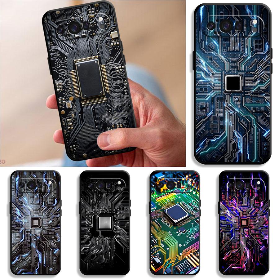 Phone Cases Google Pixel 10 Pro - Casing Penutup Ponsel Funda Papan Sirkuit