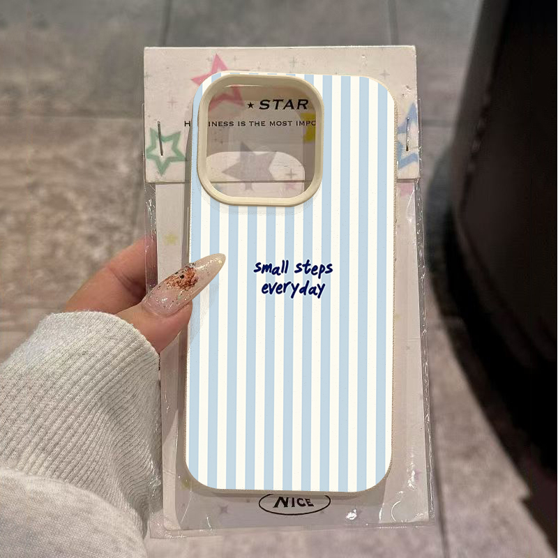 Phone Cases Blue - Casing Biru Inggris Biru Putih Bergaris