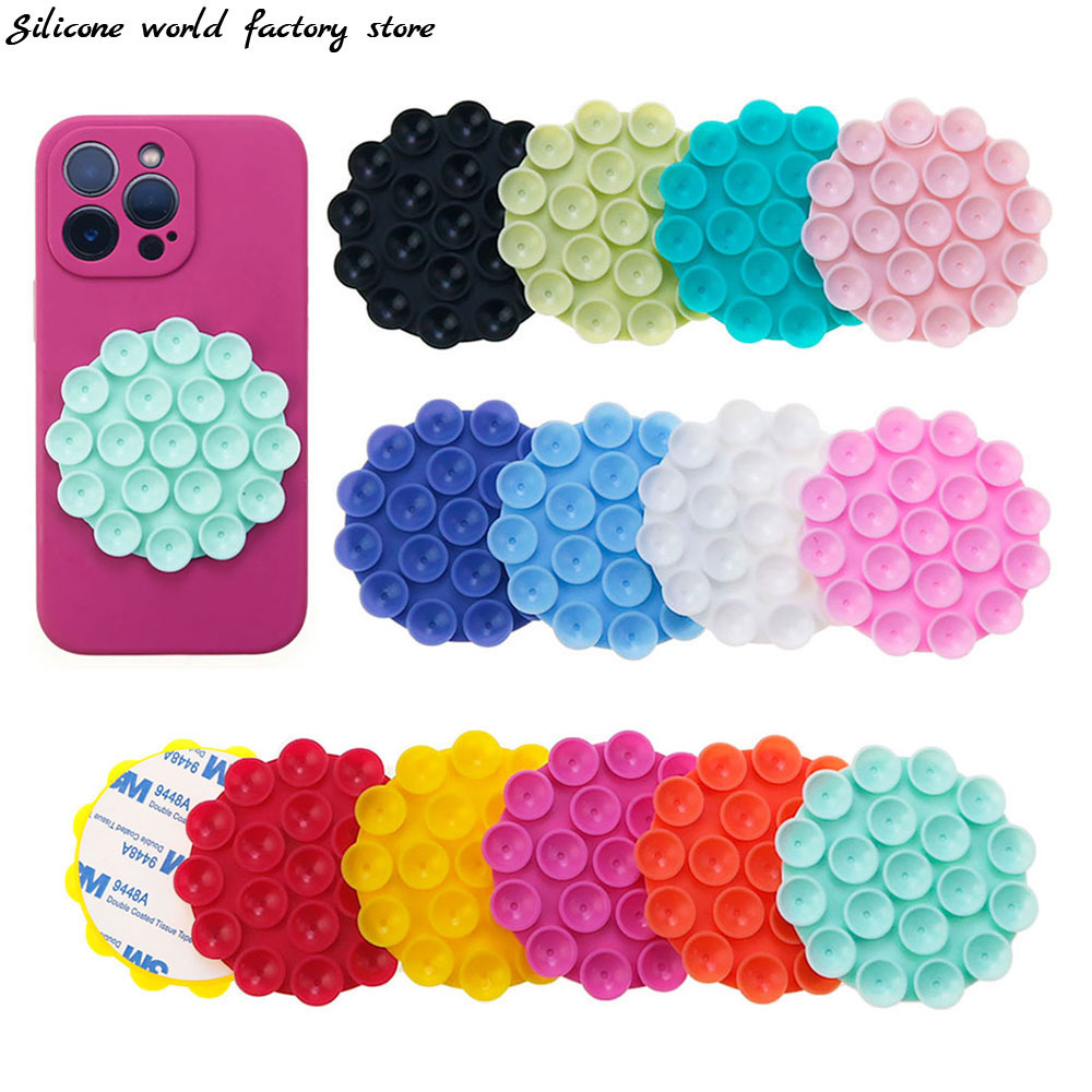 Phone Cases Rubber - Casing ponsel silikon bulat, cangkir hisap