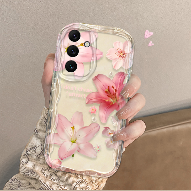 Casing Ponsel Pola Bunga Lily  - Phone Cases Pink ulasan dan harga