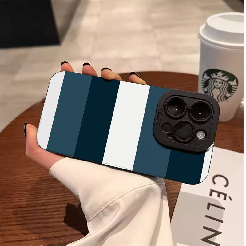 Casing Ponsel Pola Garis Biru  - Phone Cases Blue ulasan dan harga