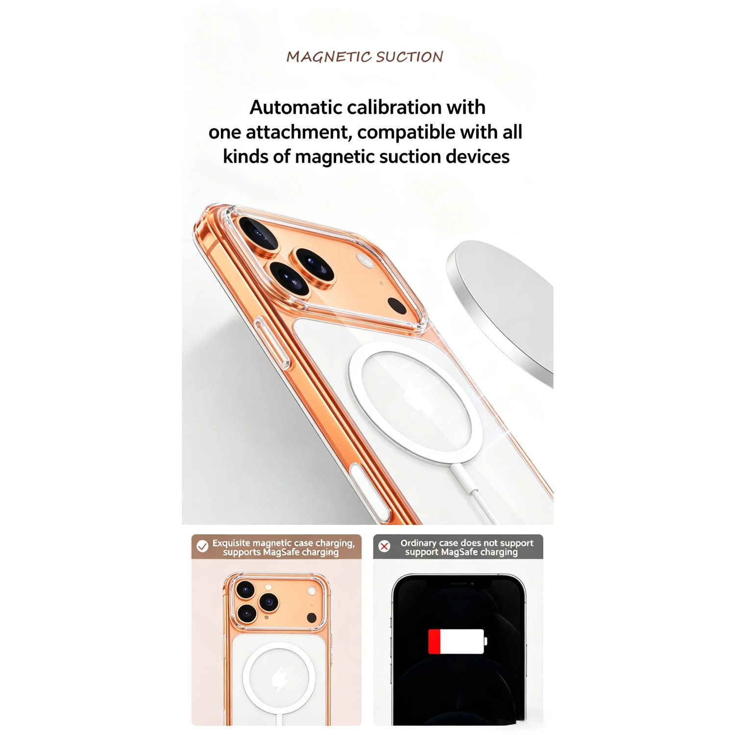Casing Magnetik Transparan unt - Transparent Thin Case ulasan dan harga