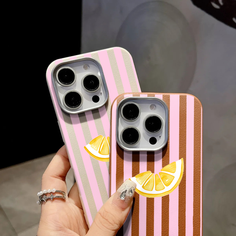 Casing Ponsel Garis-garis Mera - Phone Cases Pink ulasan dan harga