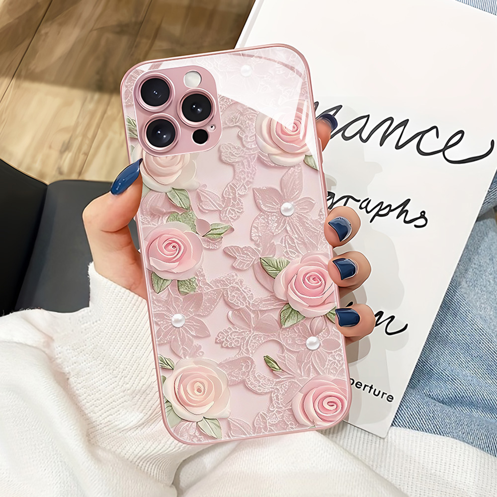 Casing Ponsel Kaca Tempered Bu - Phone Cases Pink ulasan dan harga
