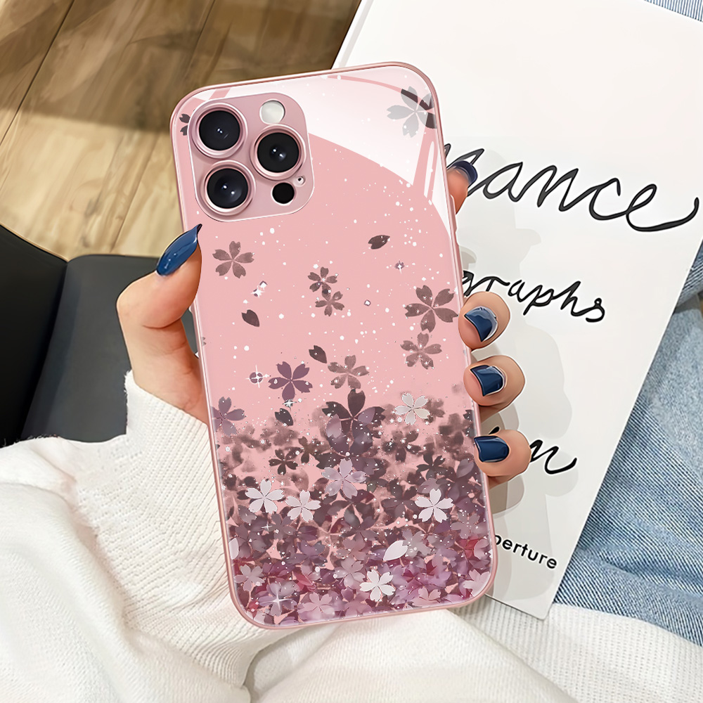 Casing Ponsel Kaca Tempered Bu - Phone Cases Pink ulasan dan harga