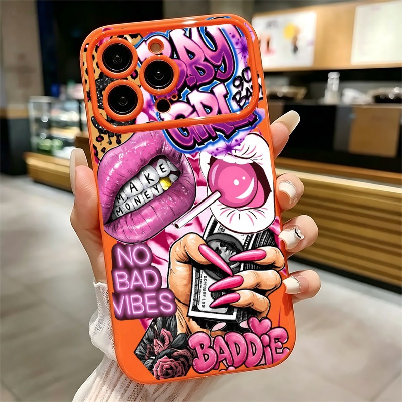 Casing Ponsel Motif Grafiti Bi - Phone Cases Pink ulasan dan harga