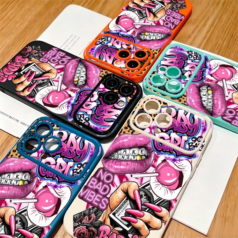Casing Ponsel Motif Grafiti Bi - Phone Cases Pink ulasan dan harga