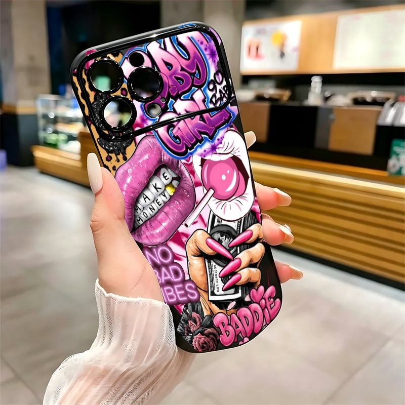 Casing Ponsel Motif Grafiti Bi - Phone Cases Pink ulasan dan harga
