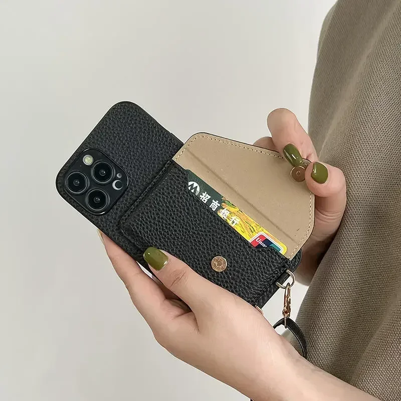 Casing Ponsel Kulit dengan Tal - Phone Cases With Wallet On Back ulasan dan harga