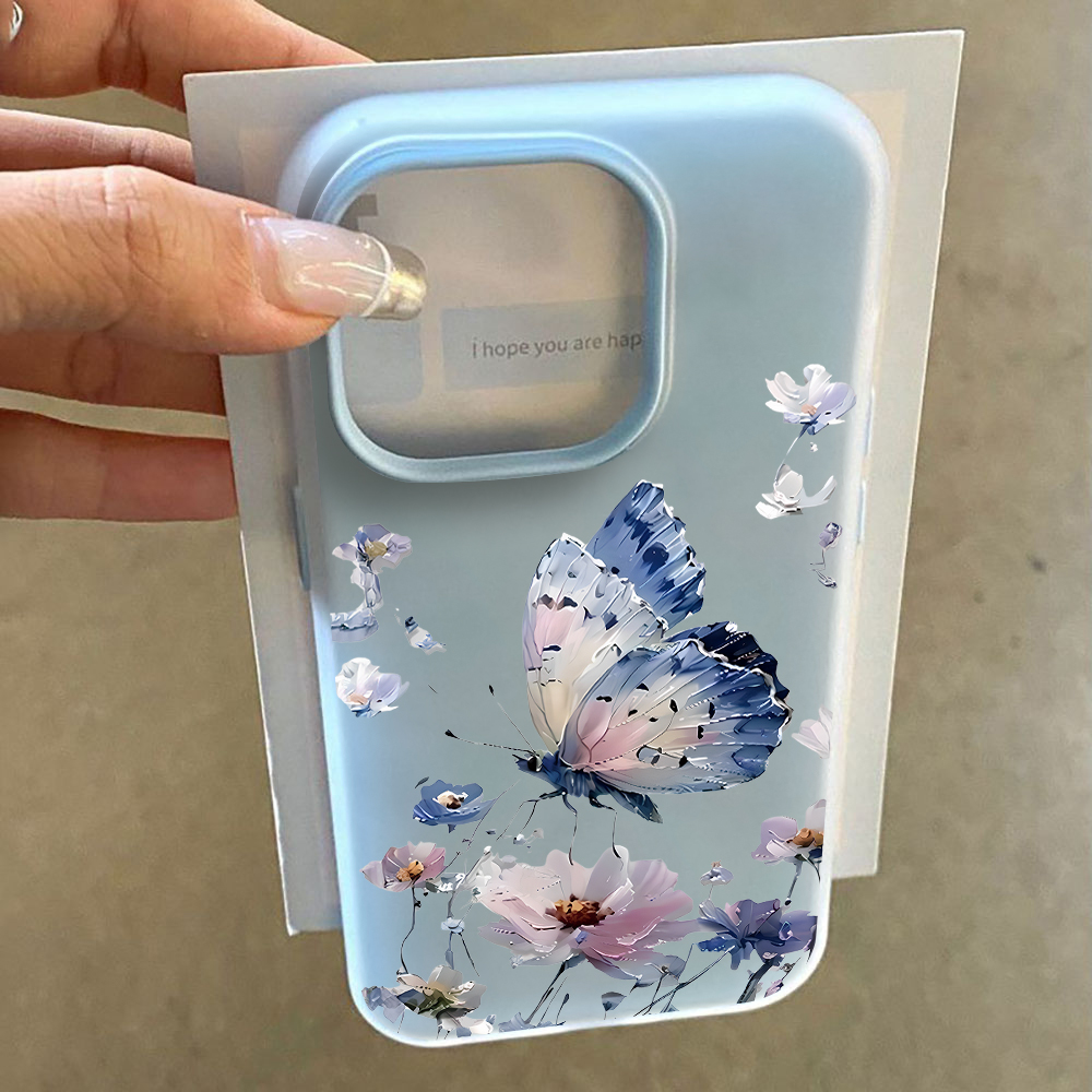 Casing Ponsel Motif Kupu-kupu  - Phone Cases Blue ulasan dan harga