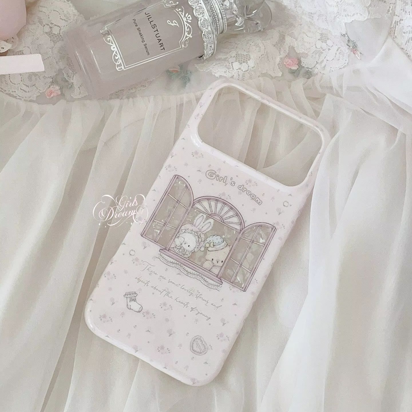 Casing HP Kawaii Bunny Bear Fl - Phone Cases Pink ulasan dan harga