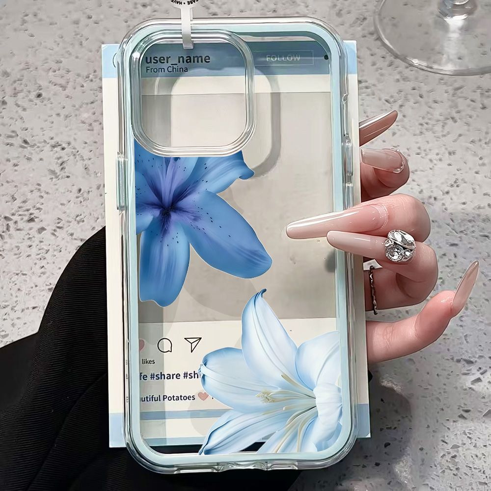 Casing HP Transparan Motif Bun - Phone Cases Blue ulasan dan harga