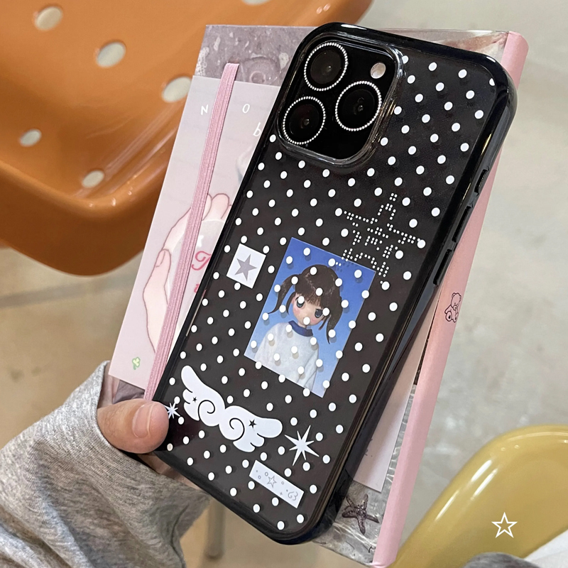Casing HP Korea Motif Polkadot - Phone Cases Cool Girl ulasan dan harga