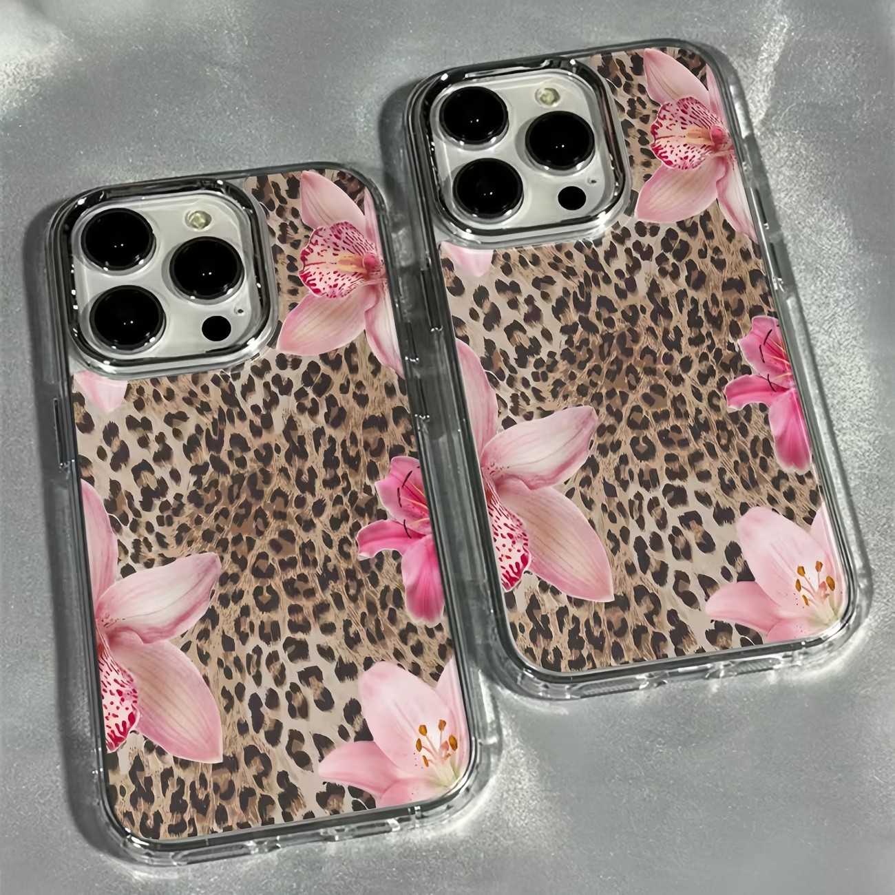 Casing HP Transparan Motif Bun - Phone Cases Leopard Print ulasan dan harga