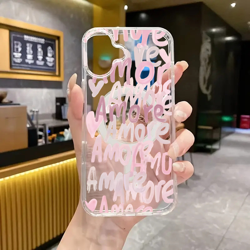 Casing Ponsel Amore-Love Roman - Phone Cases Pink ulasan dan harga