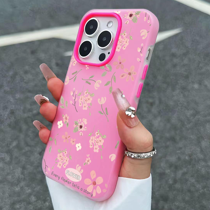 Casing Ponsel Warna Permen Bun - Phone Cases Pink ulasan dan harga