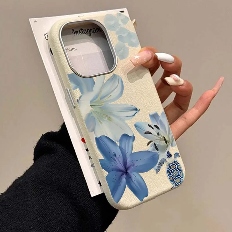 Casing Ponsel Pola Mode Lily B - Phone Cases Blue ulasan dan harga