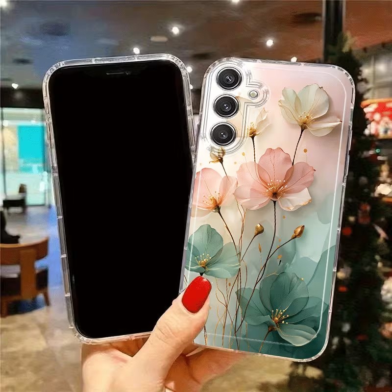 Casing Ponsel Bening Anti Seli - Phone Cases Samsung ulasan dan harga