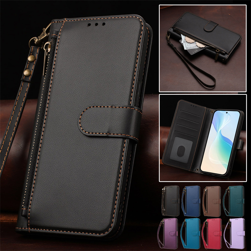 Casing HP Kulit PU Lipat untuk - Phone Cases With Wallet On Back ulasan dan harga