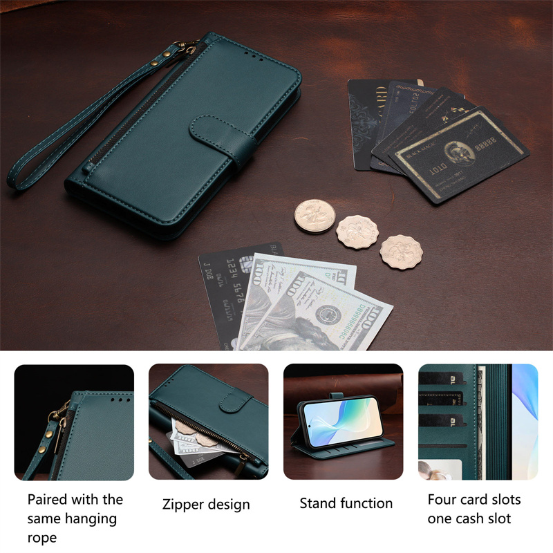 Casing HP Kulit PU Lipat untuk - Phone Cases With Wallet On Back ulasan dan harga
