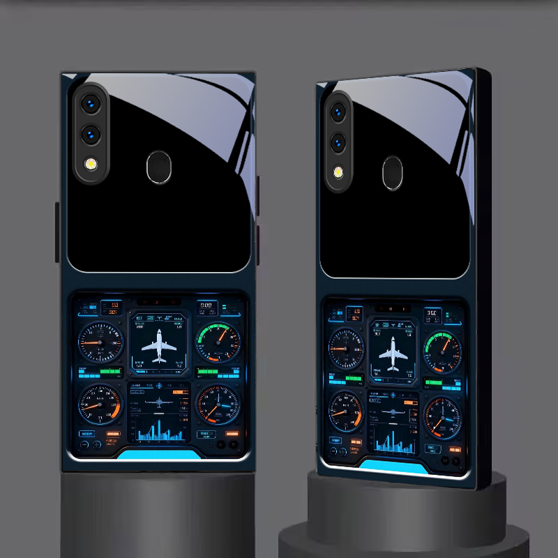 Casing Ponsel Kaca Hitam Layar - Phone Cases Aviation ulasan dan harga