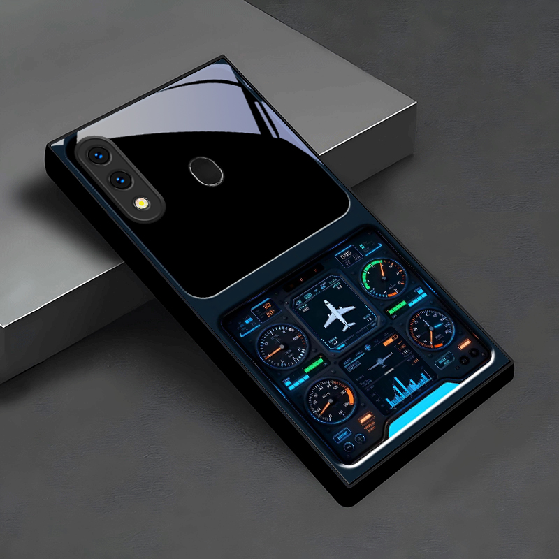 Casing Ponsel Kaca Hitam Layar - Phone Cases Aviation ulasan dan harga