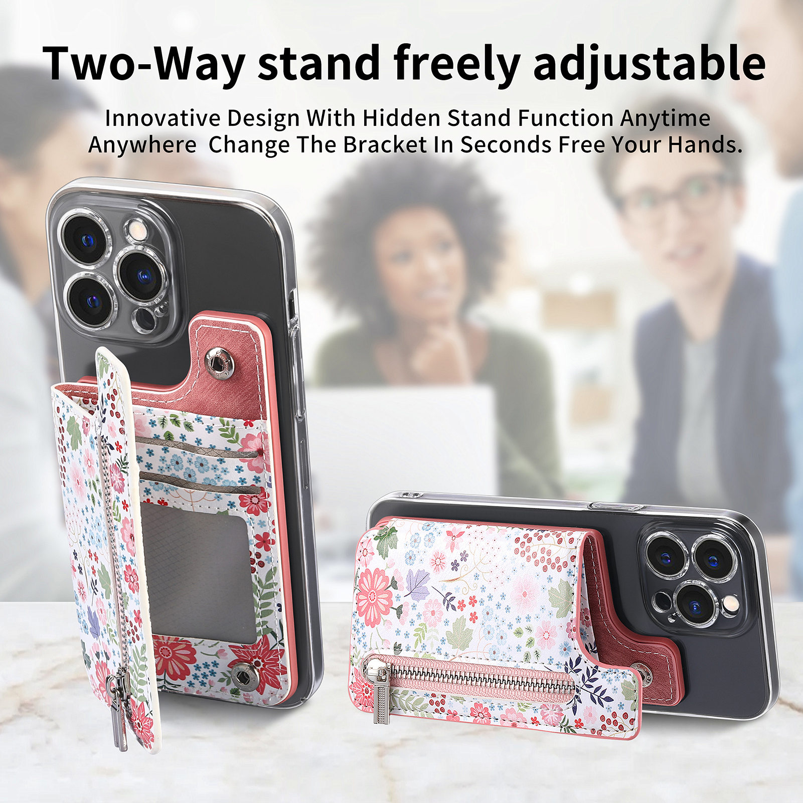 1 Buah Tempat Kartu Casing Pon - Phone Cases With Wallet On Back ulasan dan harga