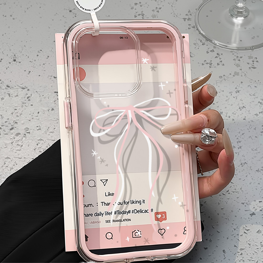 Casing Bunga Pink 2in1 Untuk i - Phone Cases Pink ulasan dan harga