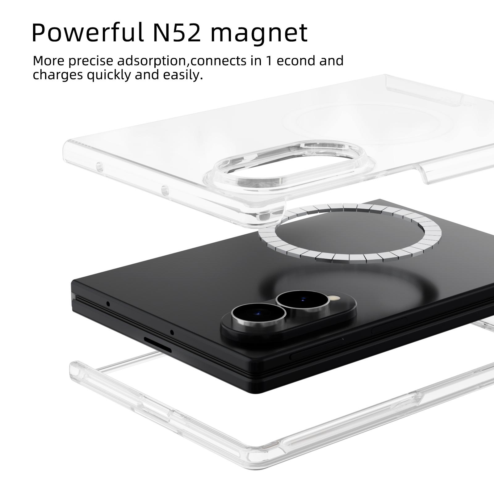 Untuk Samsung Galaxy Z Fold 8  - Transparent Thin Case ulasan dan harga